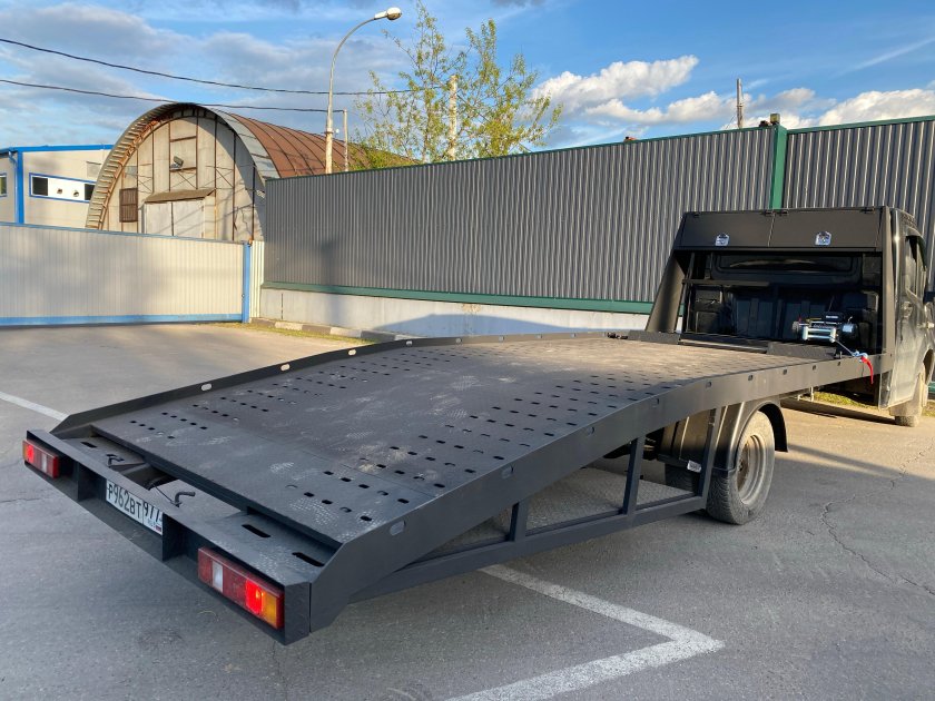 Эвакуатор газель серая платформа