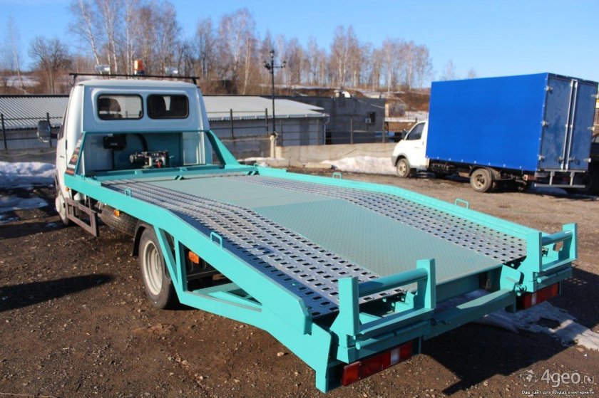 ГАЗ 3302 эвакуатор с ломаной платформой