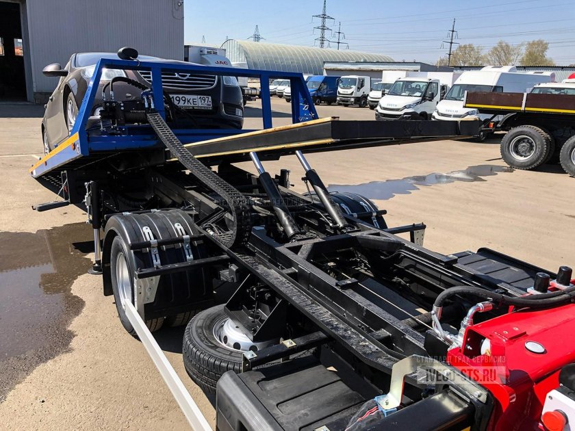 Ивеко Дейли эвакуатор со сдвижной платформой