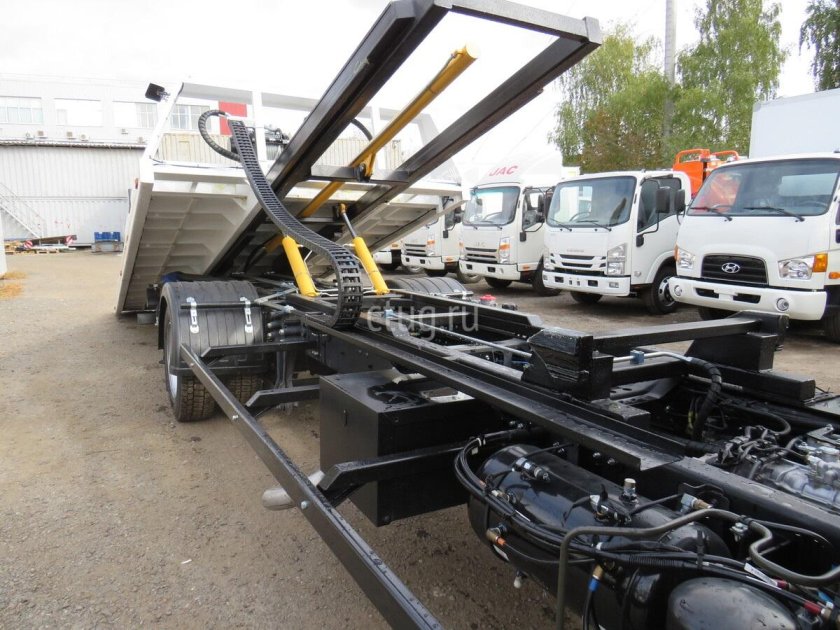 Isuzu npr75 эвакуатор со сдвижной платформой