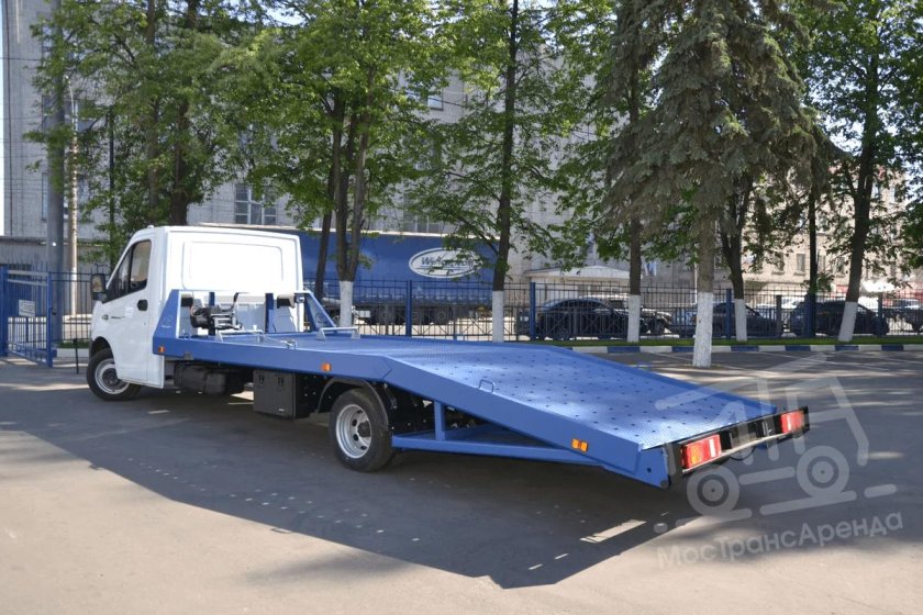 Эвакуатор Газель Некст ломаная платформа