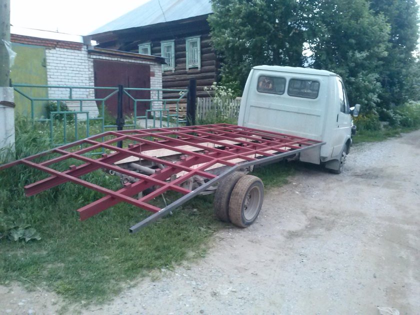 Переделка платформы Газель эвакуатор