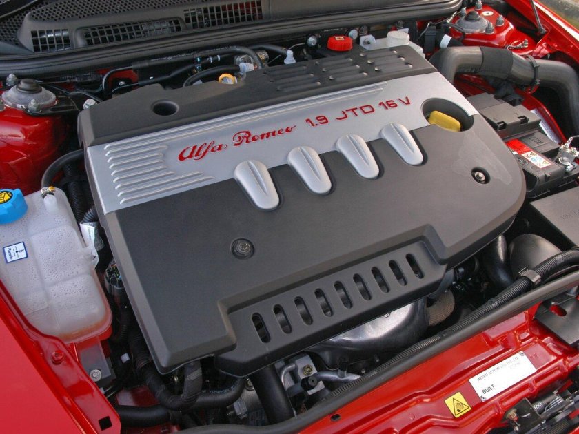 Подкапотное пространство Alfa Romeo 147