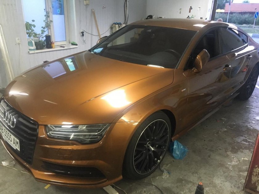 Ауди а7 коричневая