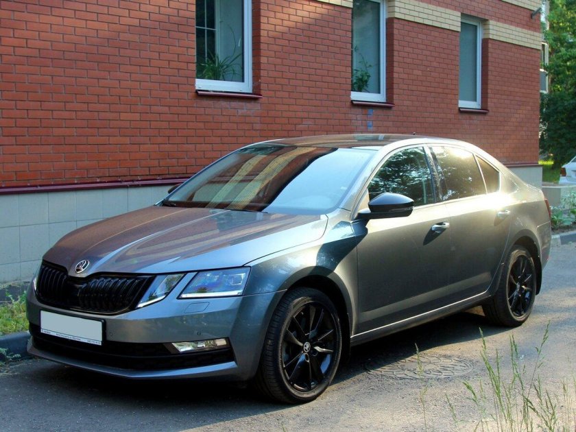 Skoda Octavia a7 серая