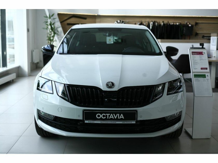 Škoda Octavia a7 белая