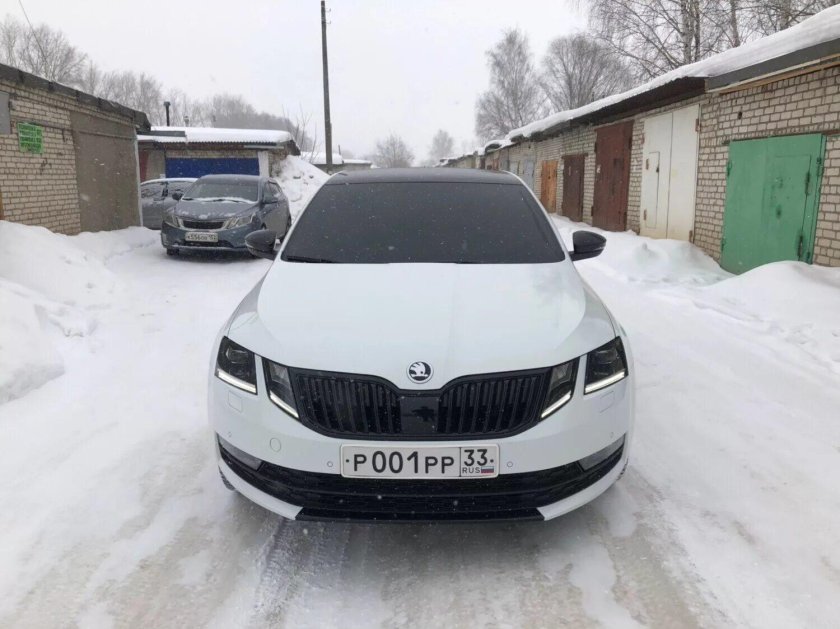 Тонированный Skoda Octavia a7 FL