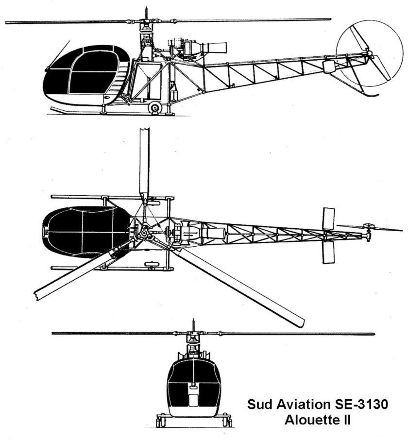 Alouette 2 вертолет