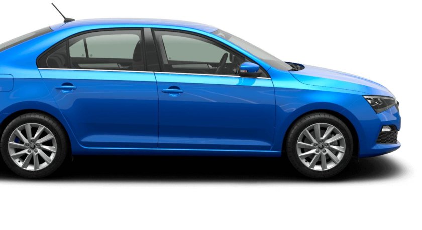 Шкода рапид синяя 2022