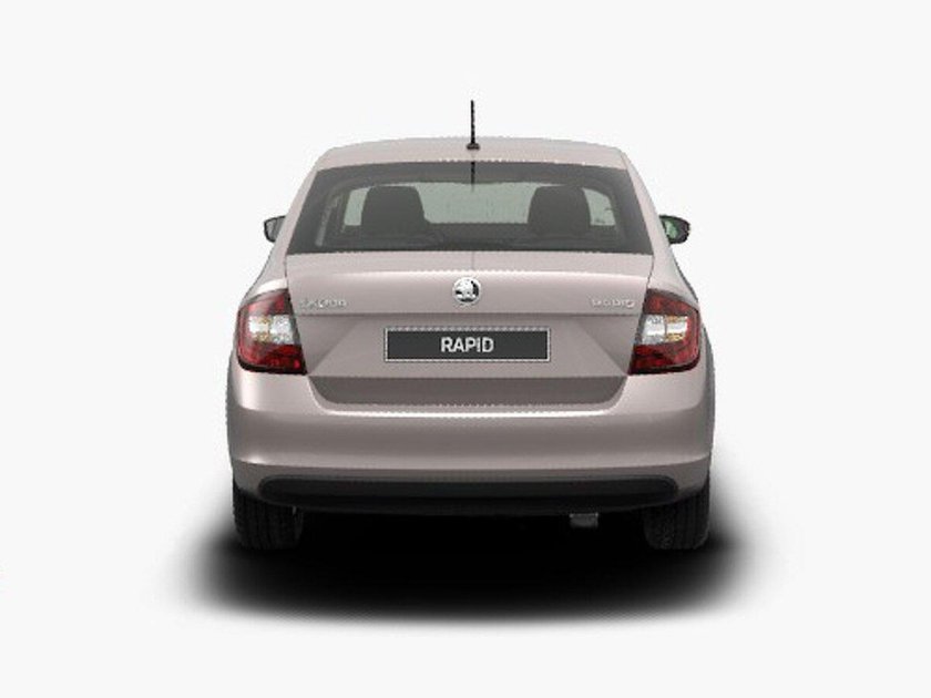 Шкода Рапид сзади 2018