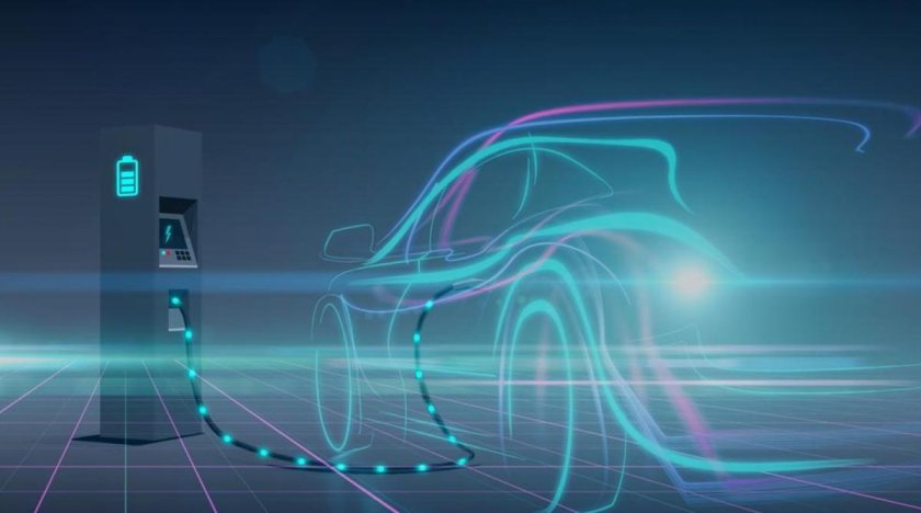 Фон для презентации электромобиль