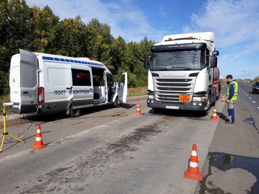 Передвижной пост весового контроля