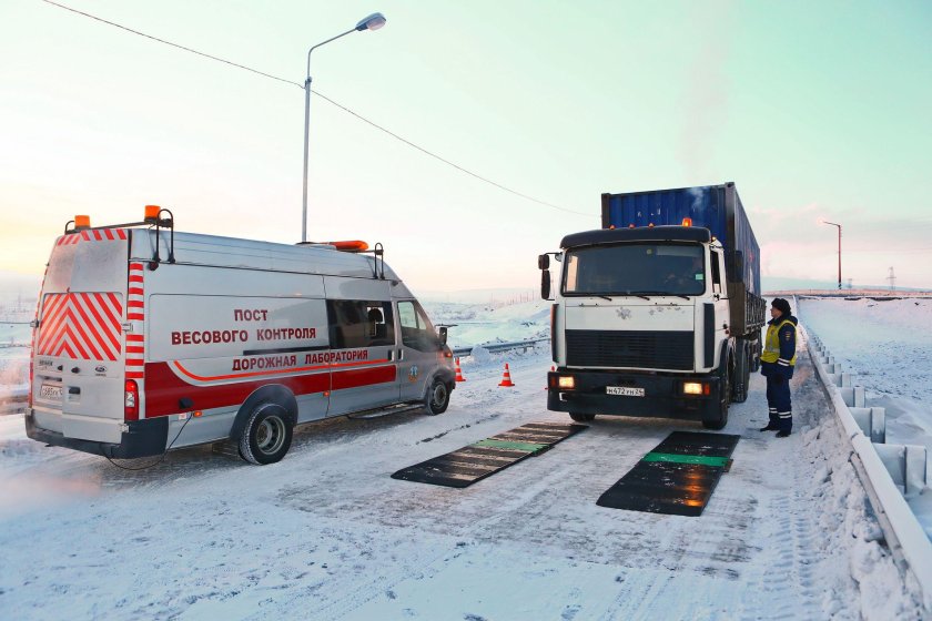 Передвижной пост весового контроля