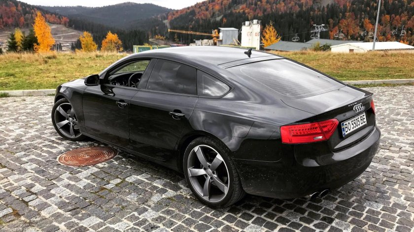 Audi a5 Sportback 2015 черная