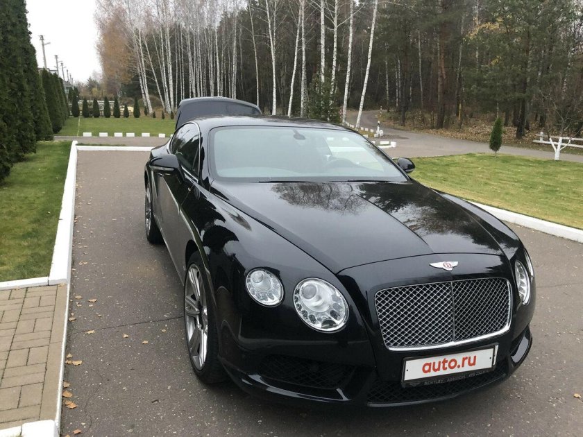 Continental gt Бентли черный