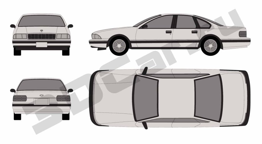 Chevrolet Caprice 1996 чертеж