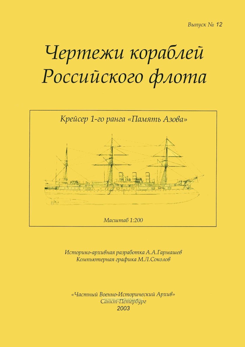 Крейсер 1 ранга память Азова чертежи