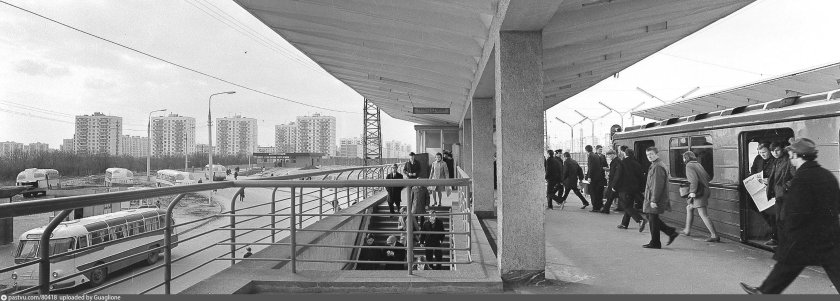 Станция метро Ждановская 1966 Москва