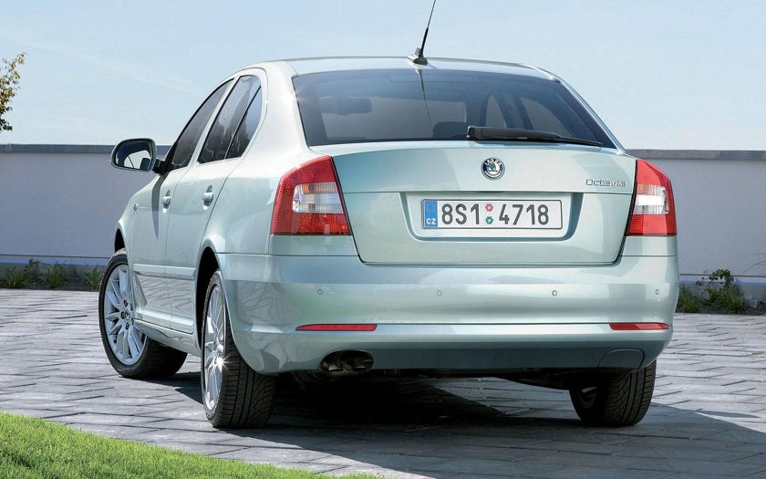 Шкода Октавия а5 сзади