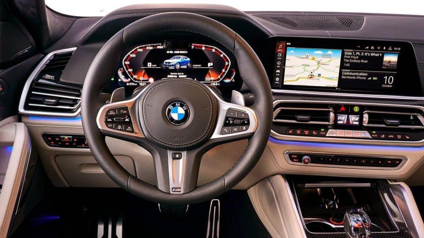 BMW x6m 2020 салон