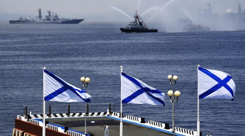Андреевский флаг ВМФ России военно морской флот