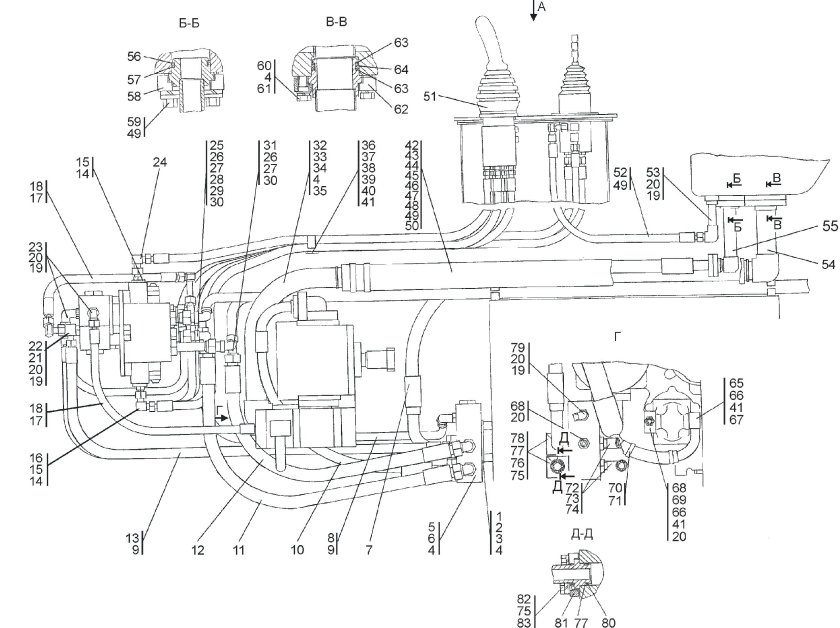 Гидравлическая система ЧЕТРА Т 25
