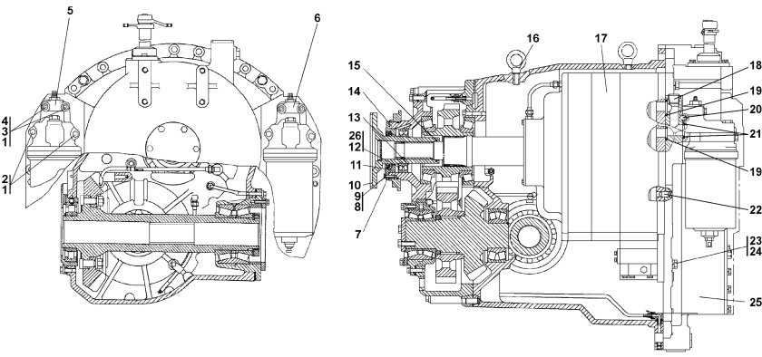 Схема трансмиссии ЧЕТРА Т-35