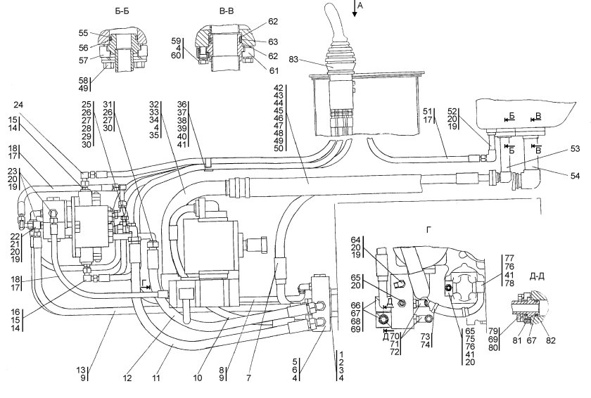 Гидравлическая система ЧЕТРА Т 25