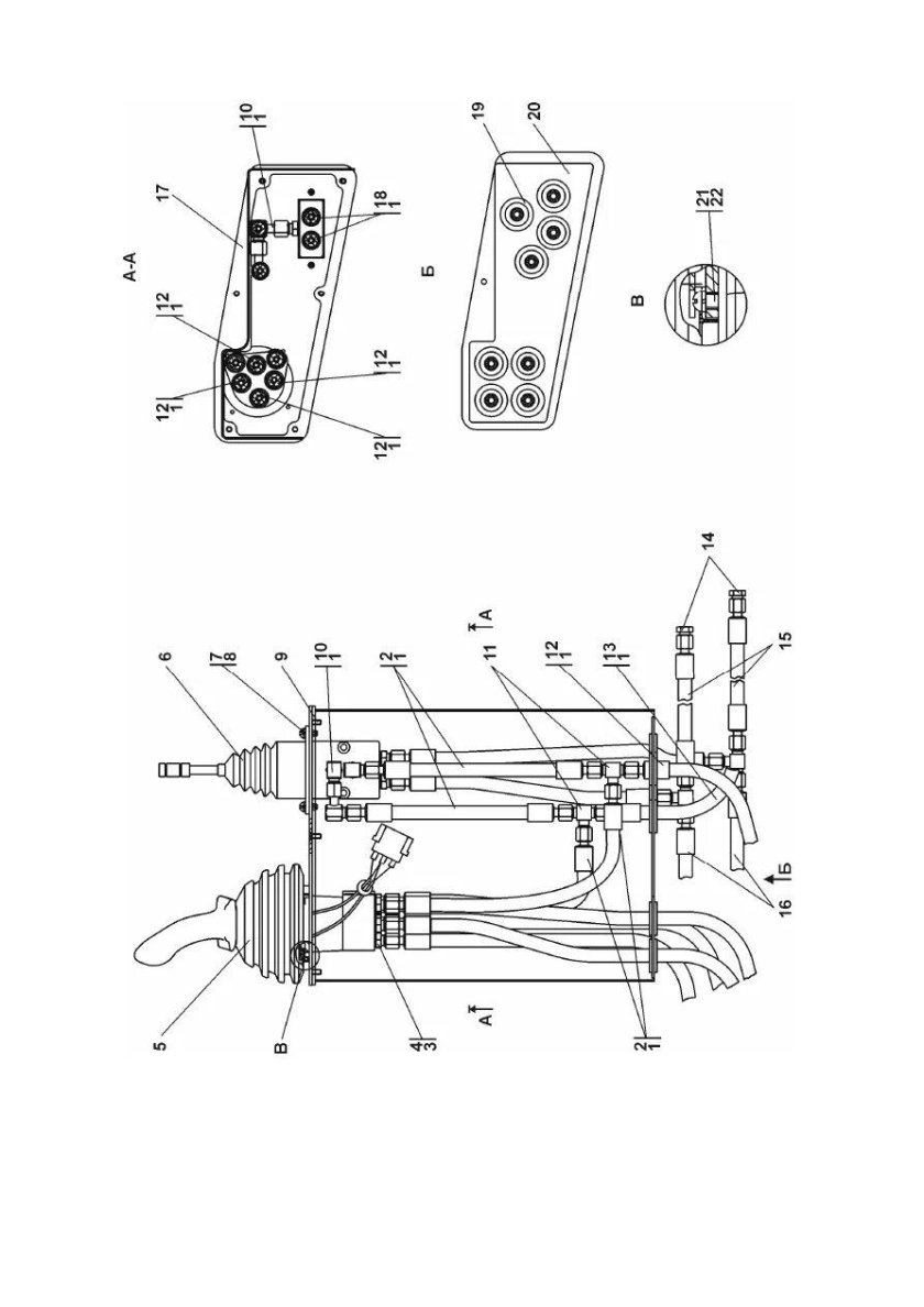 Джойстик отвала ЧЕТРА т11