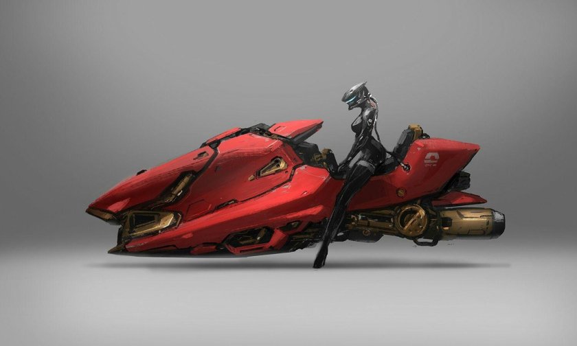 Cyberpunk мотоцикл концепт