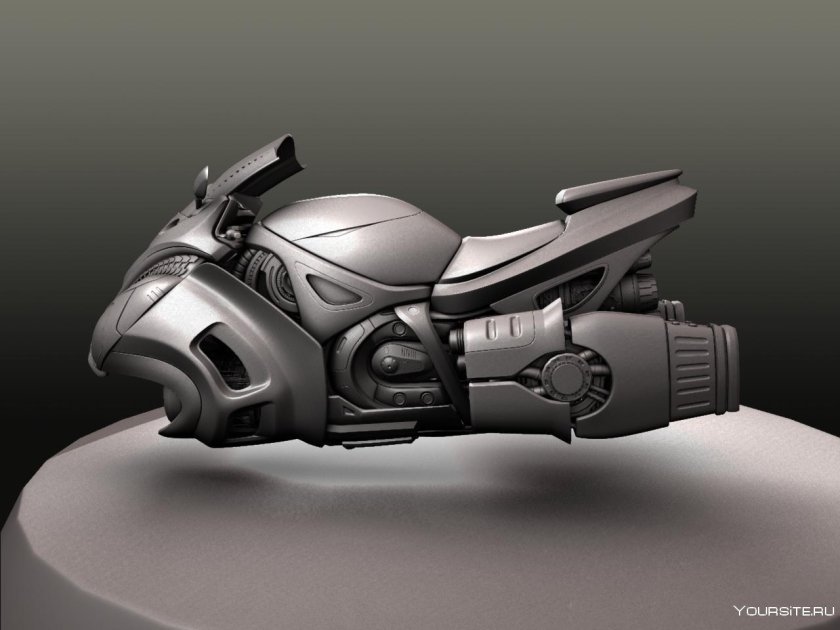 Киберпанк Hoverbike Art