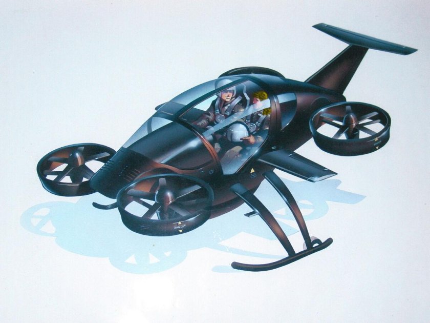 Реактивный конвертоплан концепт