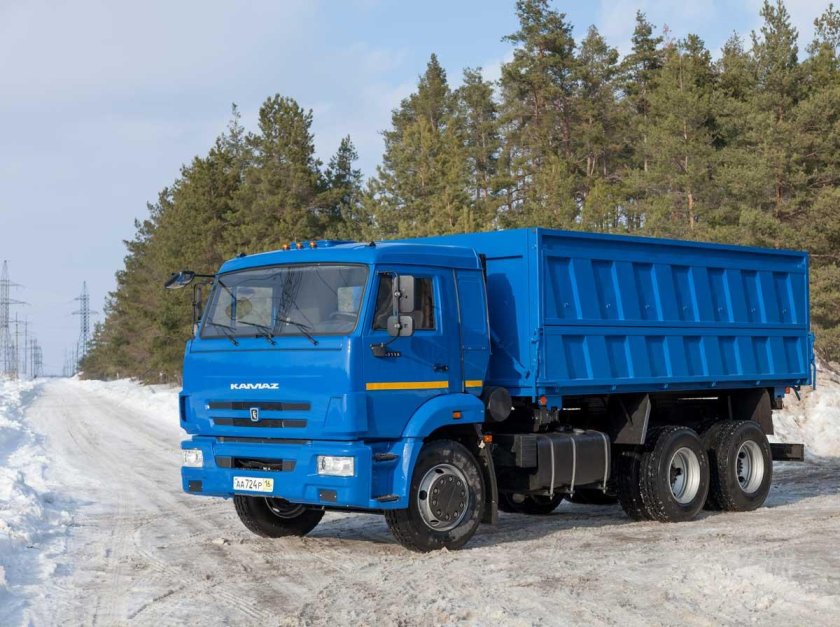 КАМАЗ 65115 самосвал синий