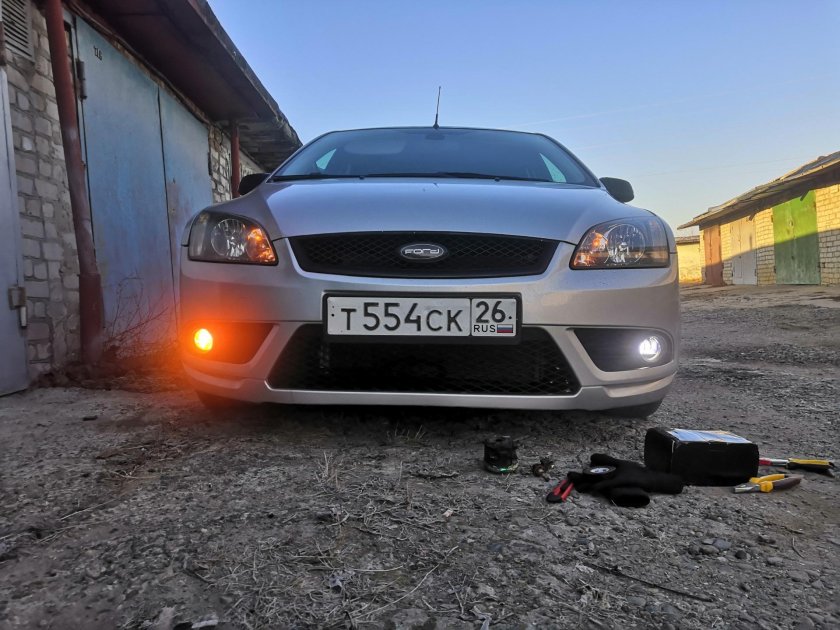 Форд фокус 2 ПТФ лед