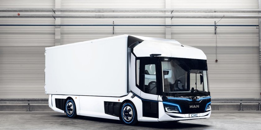 Электрогрузовик man