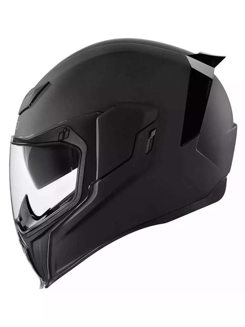 Icon airframe pro rubatone черный матовый мотошлем