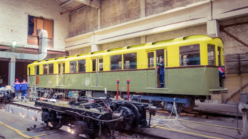 Вагон метро типа а 1935 года депо Измайлово
