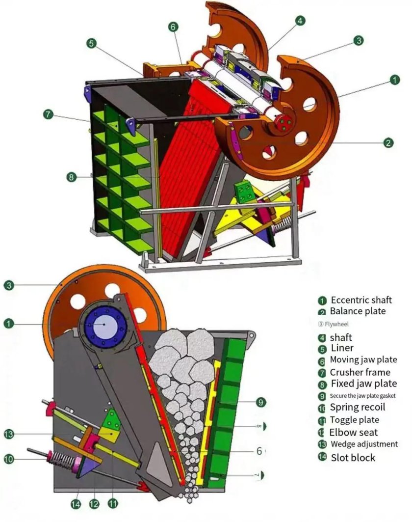 Щековая дробилка pe600x900 чертеж