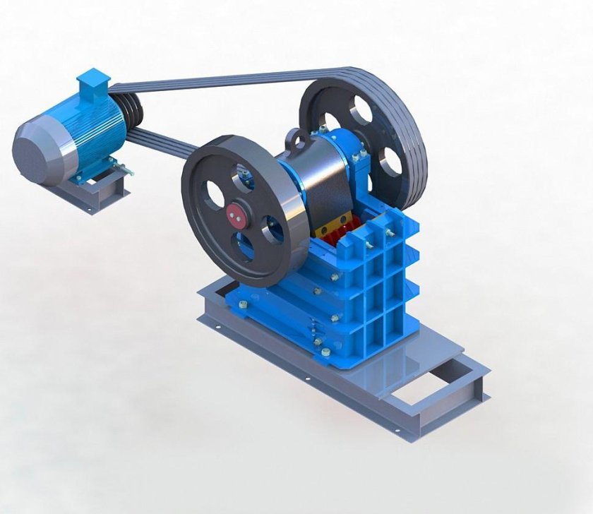 Дробилка щековая СДС 2,5/9 (СМД 108а) 3d