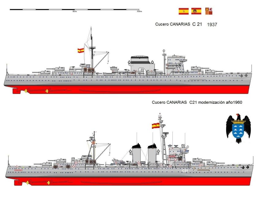 Испанский крейсер Канариас