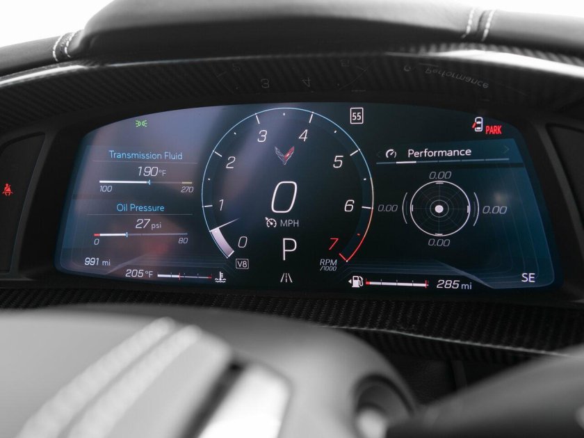 Шевроле Корвет с8 салон