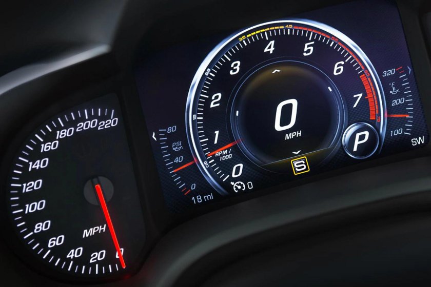 Corvette c6 z06 приборная панель