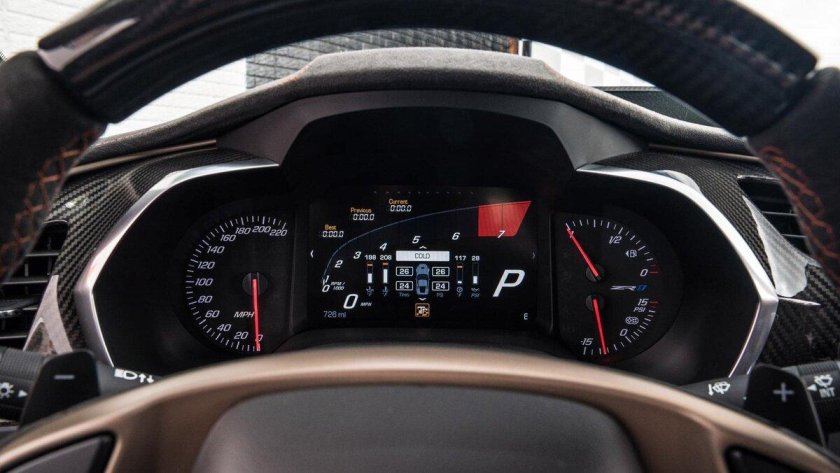 Шевроле Корвет панель приборов