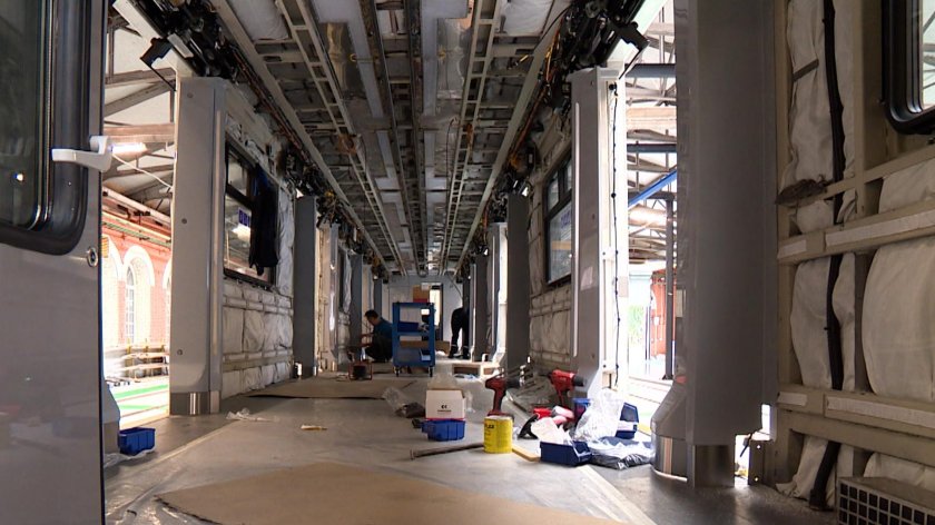 Поезд метро Балтиец Санкт-Петербург