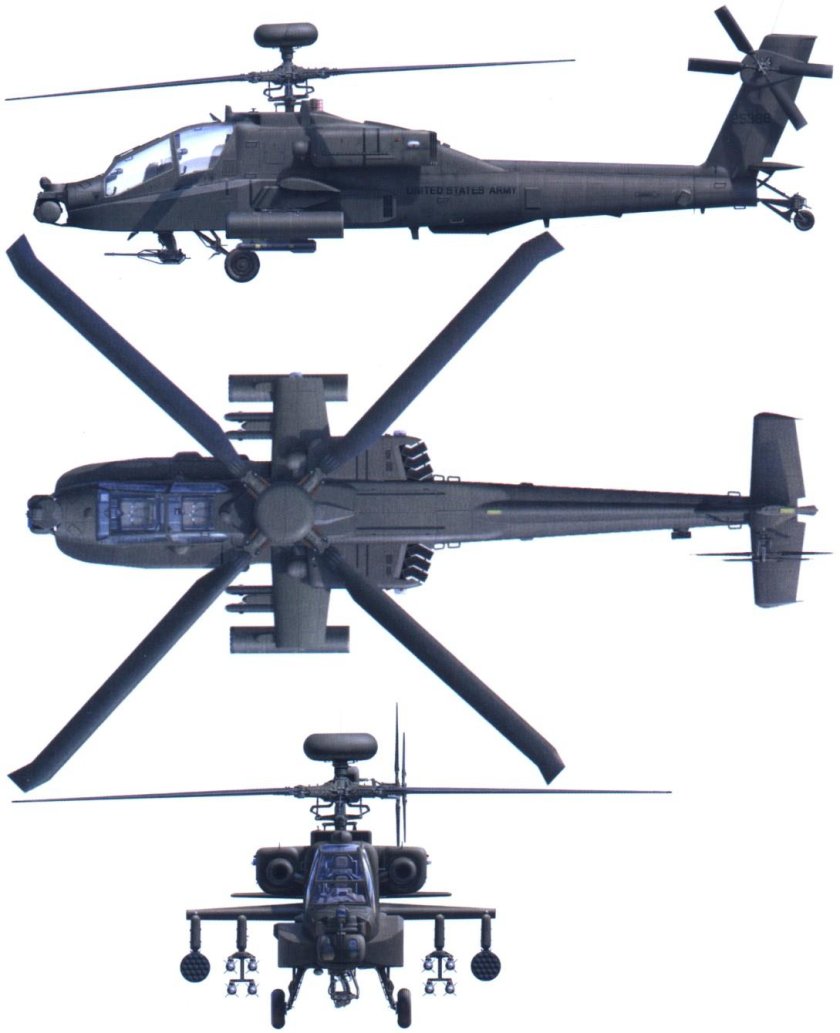 Боевой вертолет \ ah-64 apache\