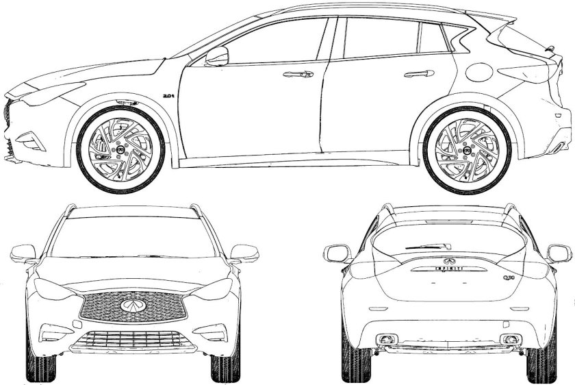 Инфинити fx50 раскраска