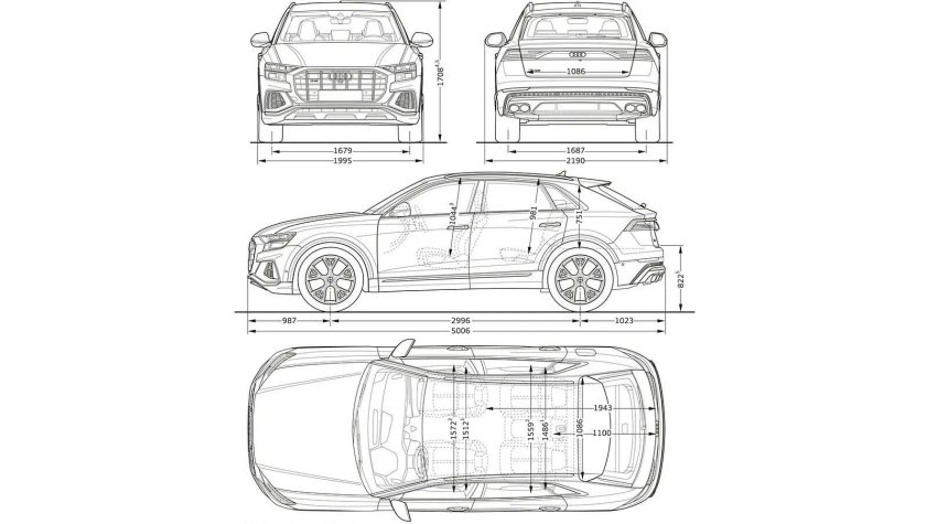 Ауди ку 7 габариты кузова