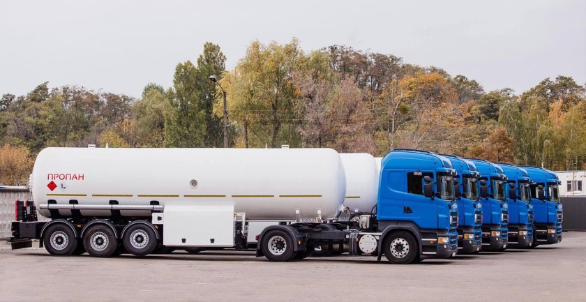 Полуприцеп цистерна Газпром
