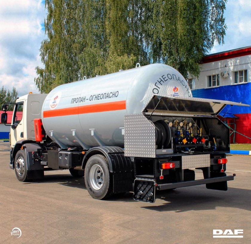 Грузовик DAF газовоз