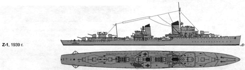 Эсминец z20 Karl Galster
